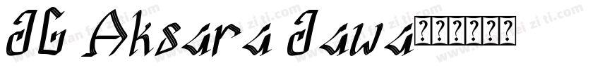 JG Aksara Jawa字体转换